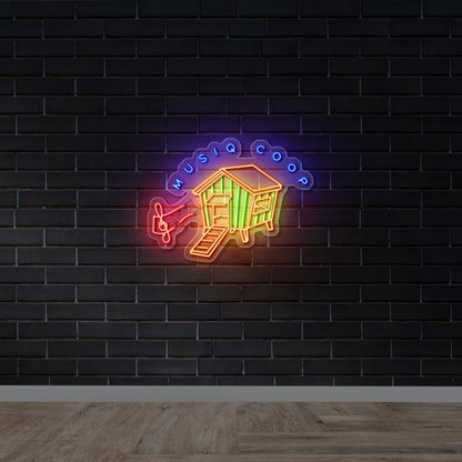 MUSIQ COOP - Premium Neon Artwork