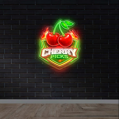 Cherry Picks - Premium Neon Artwork