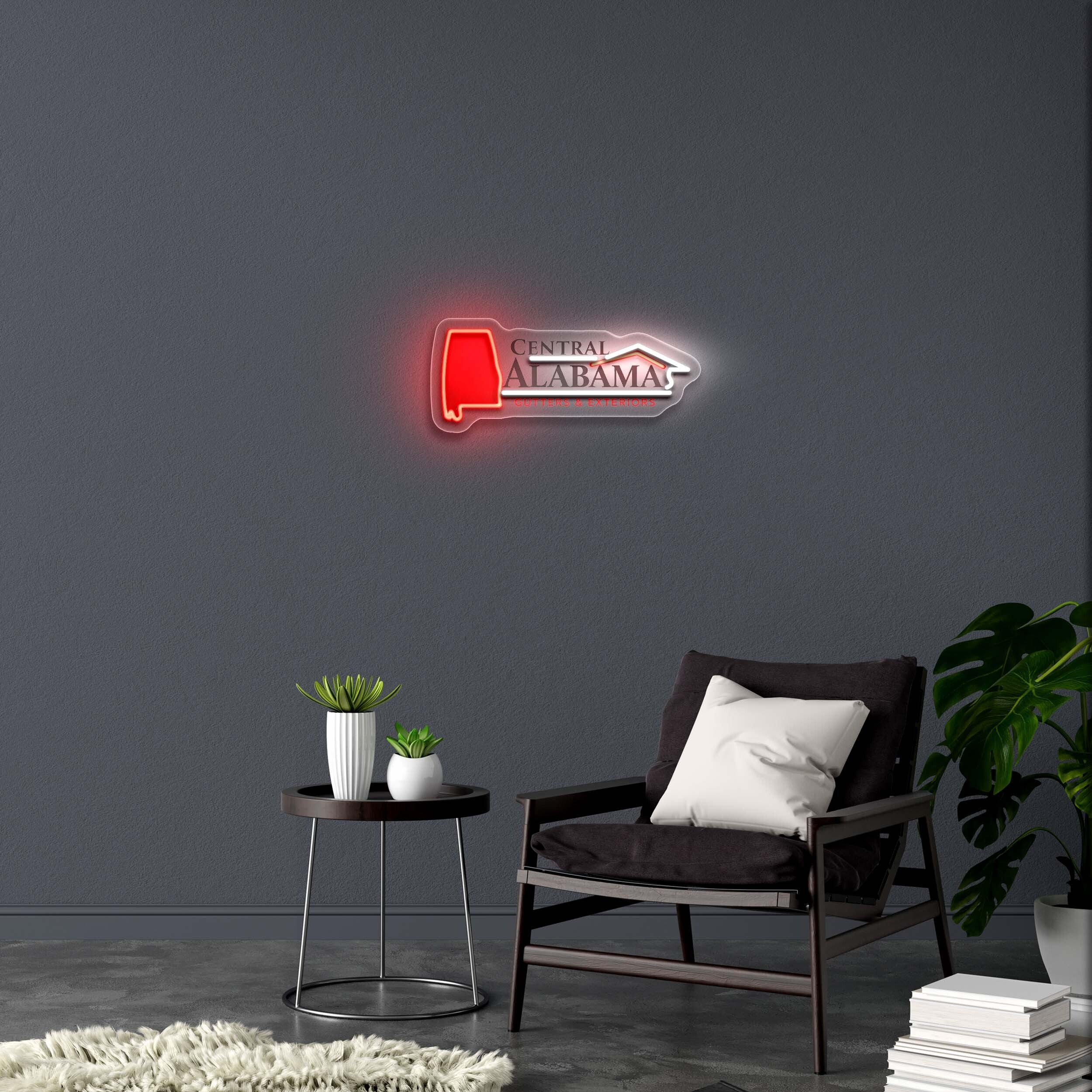 Central Alabama - Premium Neon Artwork