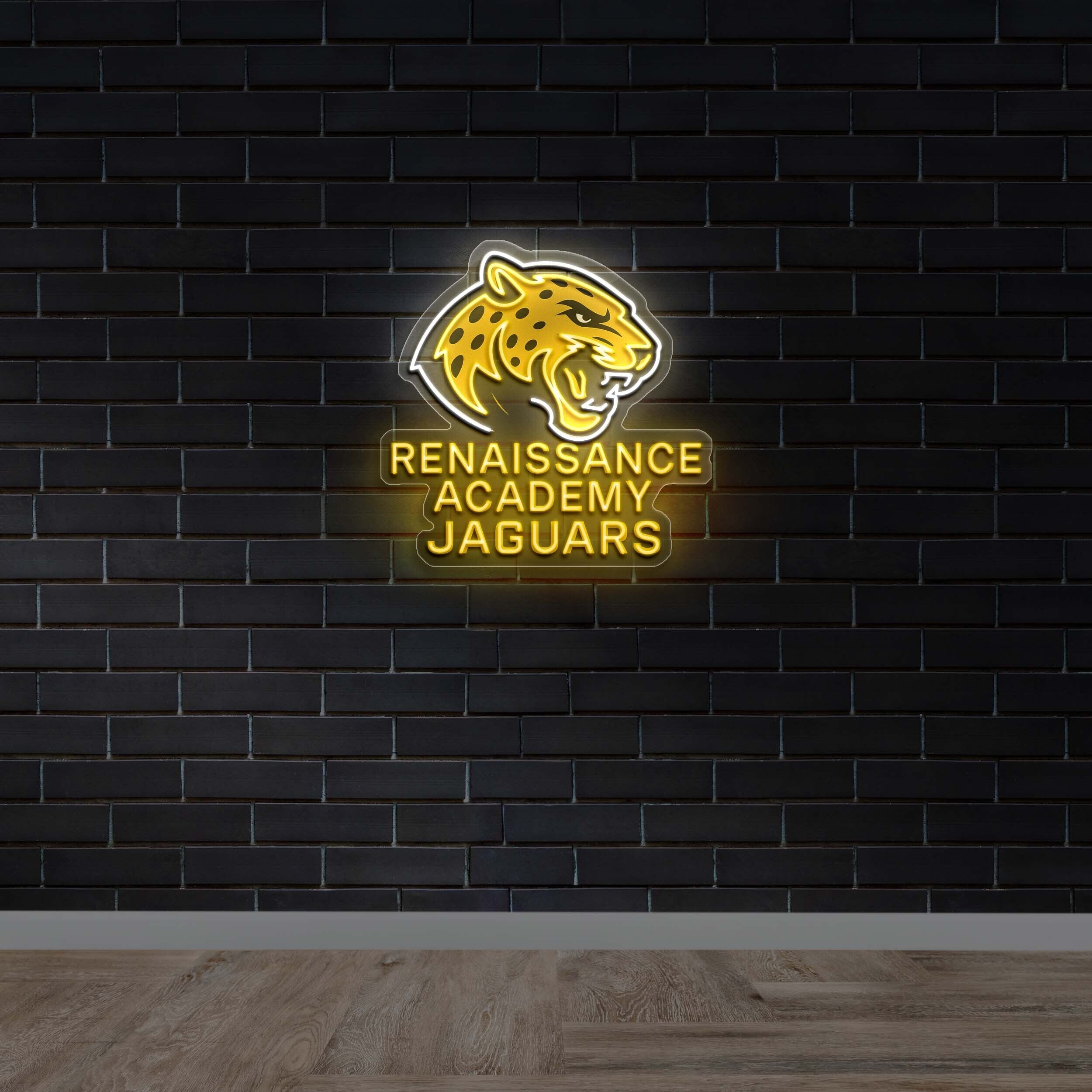 RENAISSANCE ACADEMY JAGUARS - Premium Neon Artwork