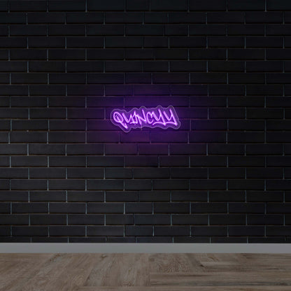 QUINCYY - Premium Neon Artwork