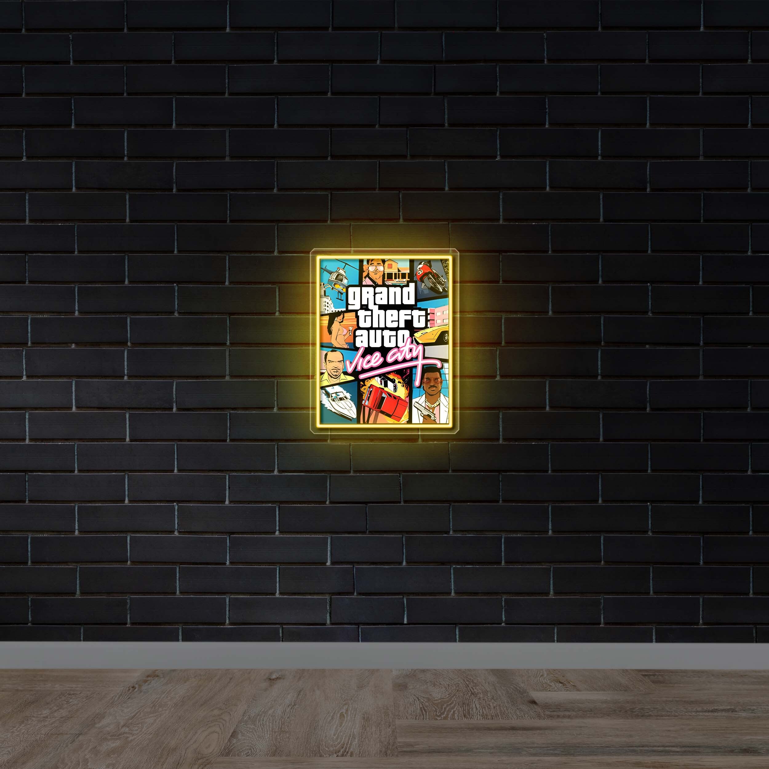 GRAND THEFT AUTO: VICE CITY - Premium Neon Artwork
