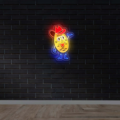 Potato Cowboy - Premium Neon Artwork