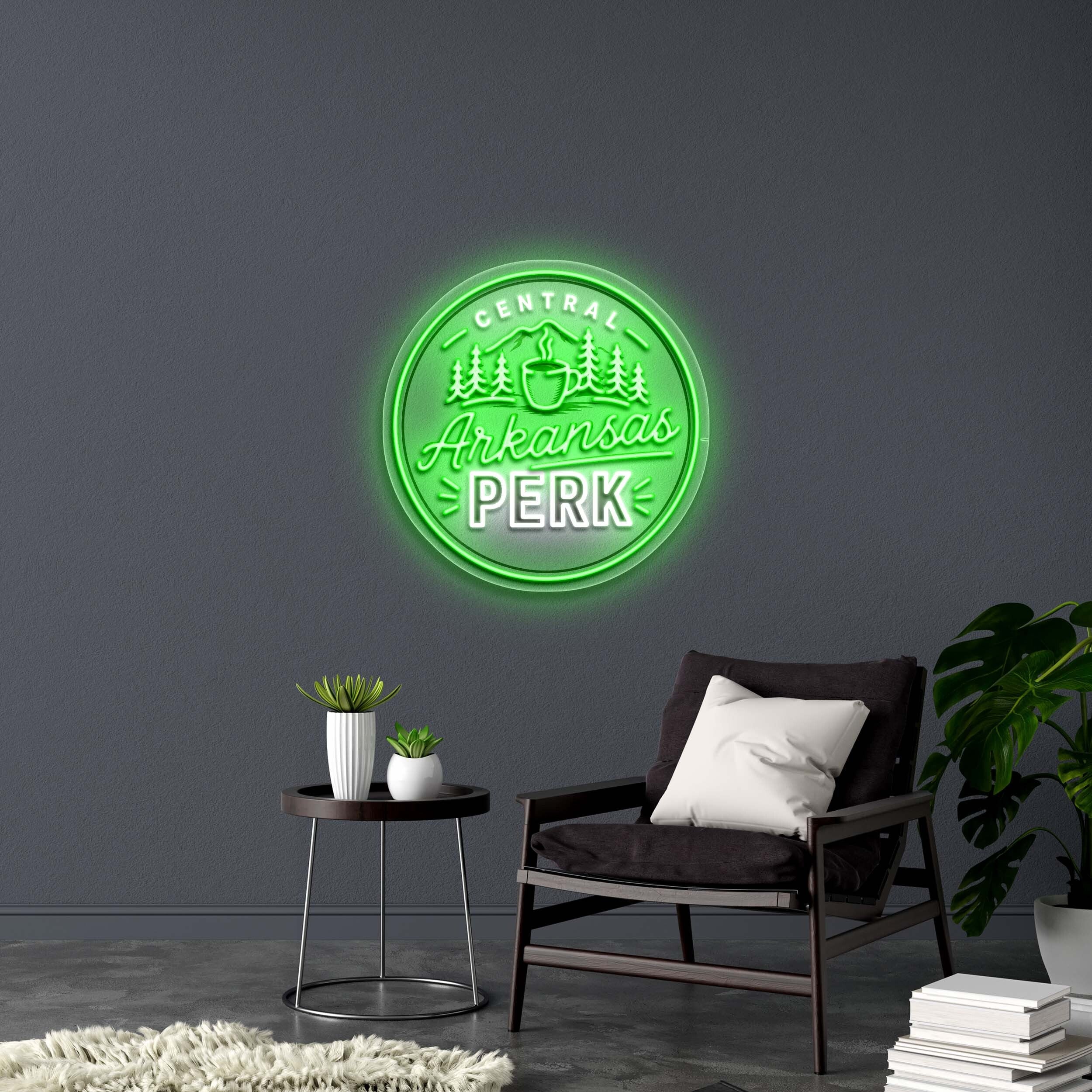 Central Arkansas Perk - Premium Neon Artwork