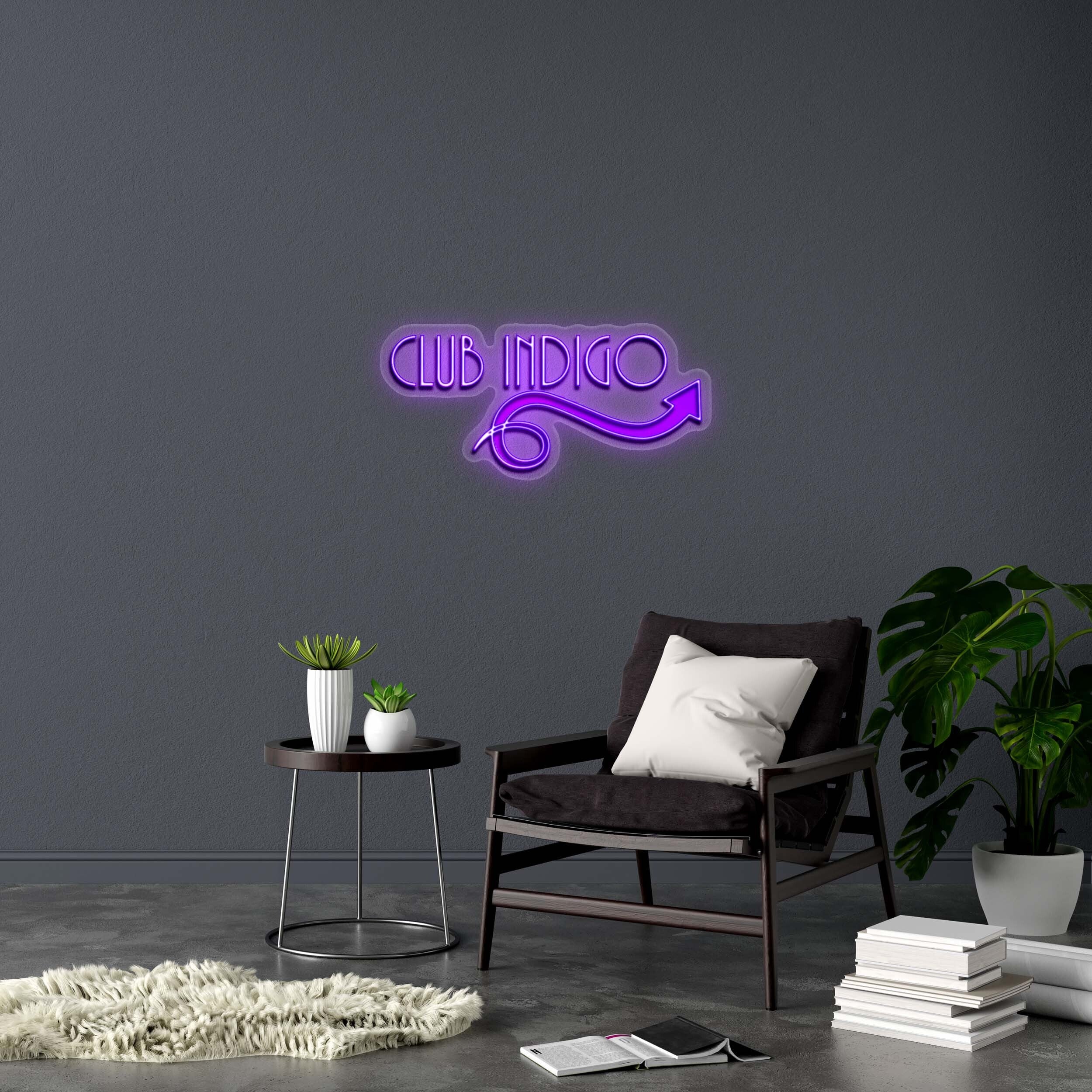 CLUB INDIGO - Premium Neon Artwork