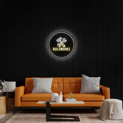 BUILDWORKS - Premium Neon Artwork