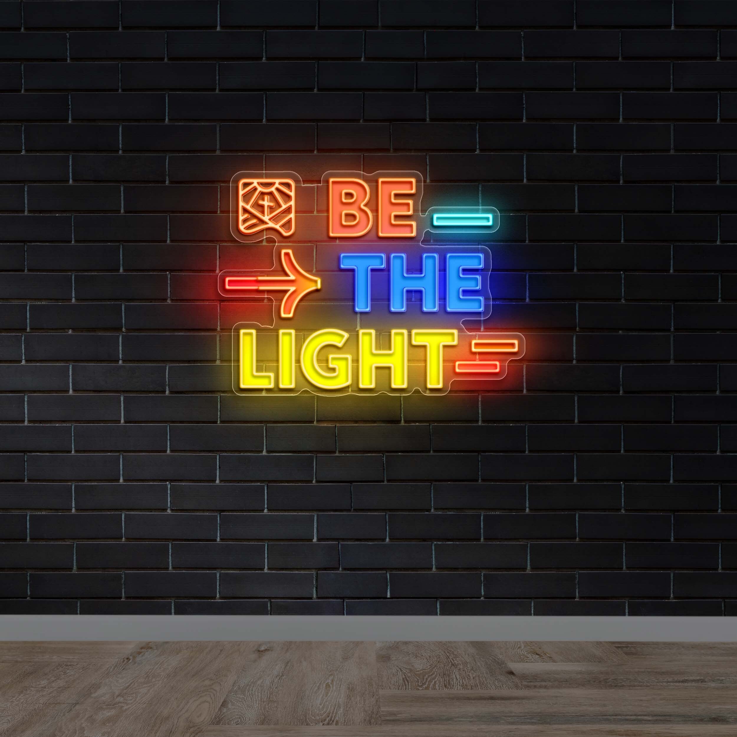 BE THE LIGHT - Premium Neon Artwork