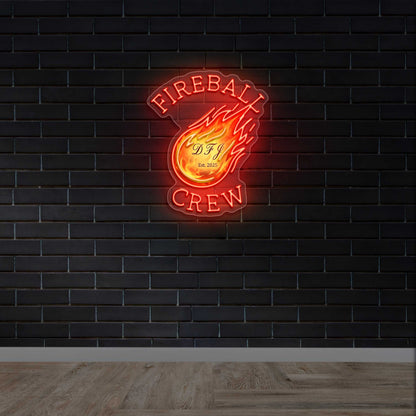 FIREBALL CREW - Premium Neon Artwork