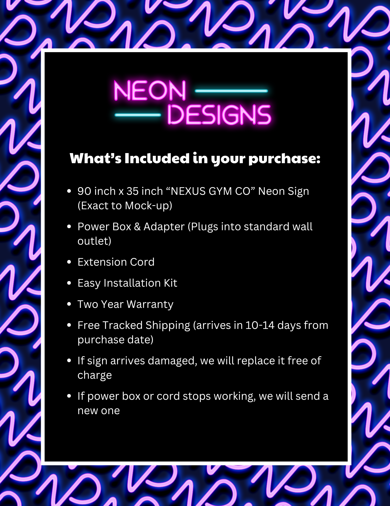 NEXUS GYM CO - Premium Neon Artwork