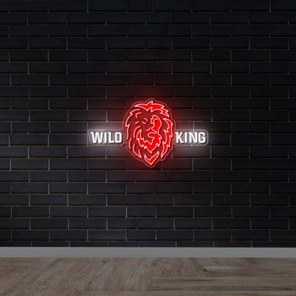 WILD KING - Premium Neon Artwork