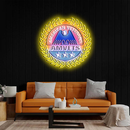 AMVETS - Premium Neon Artwork