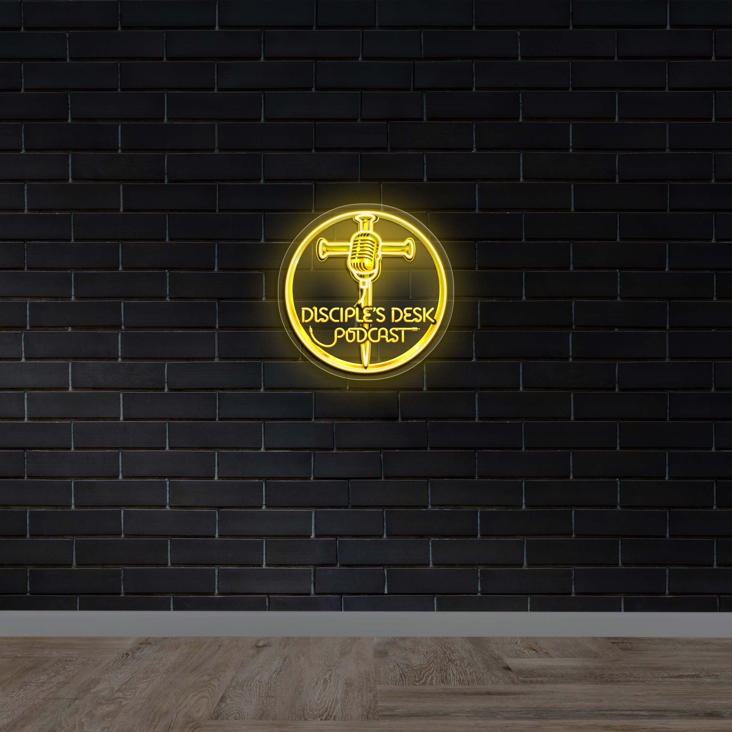 Disciple’s Desk Podcast - Premium Neon Artwork