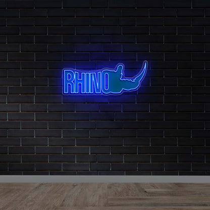 RHINO - Premium Neon Artwork