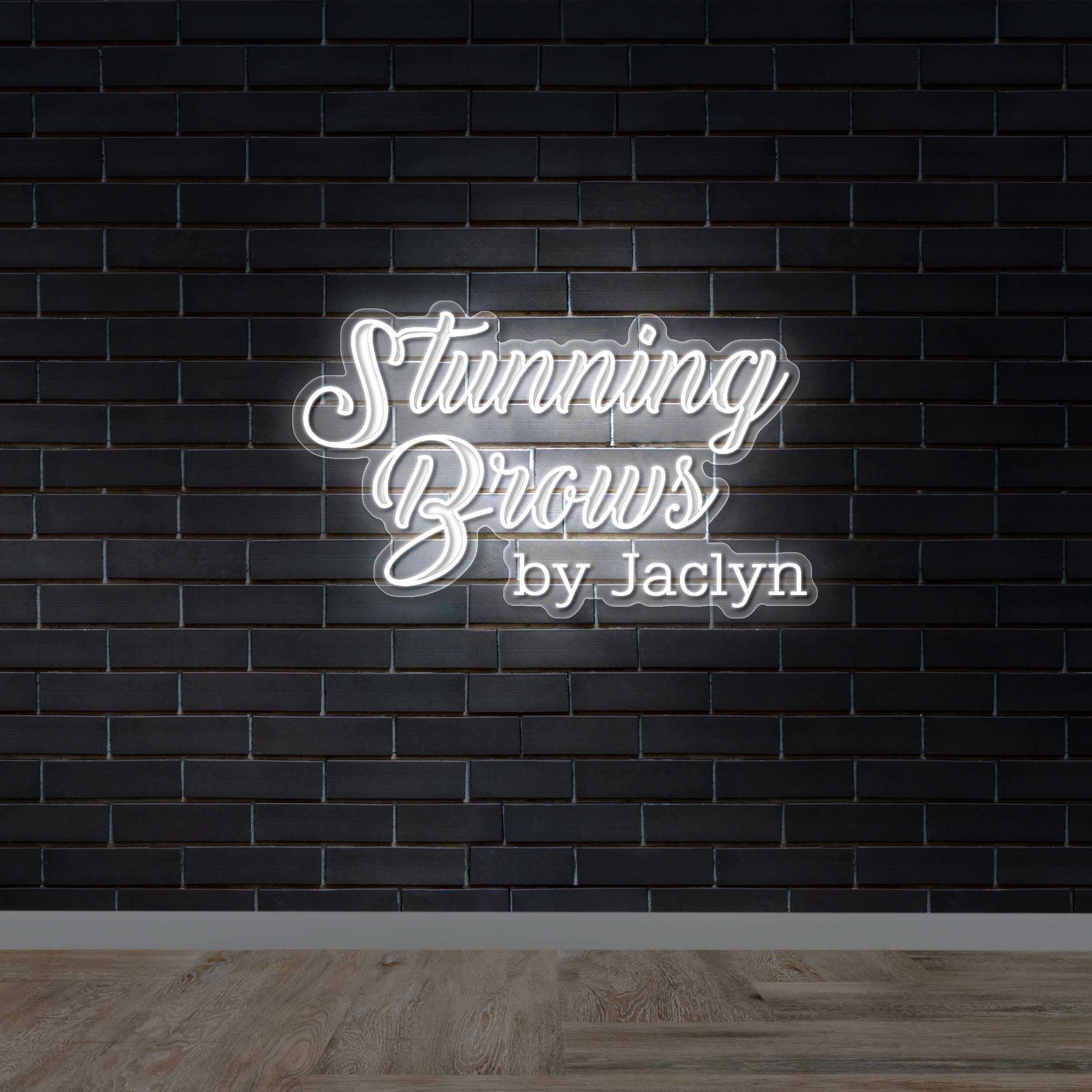 Stunning Brows by Jaclyn - Premium Neon Artwork