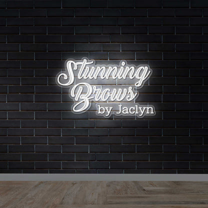 Stunning Brows by Jaclyn - Premium Neon Artwork
