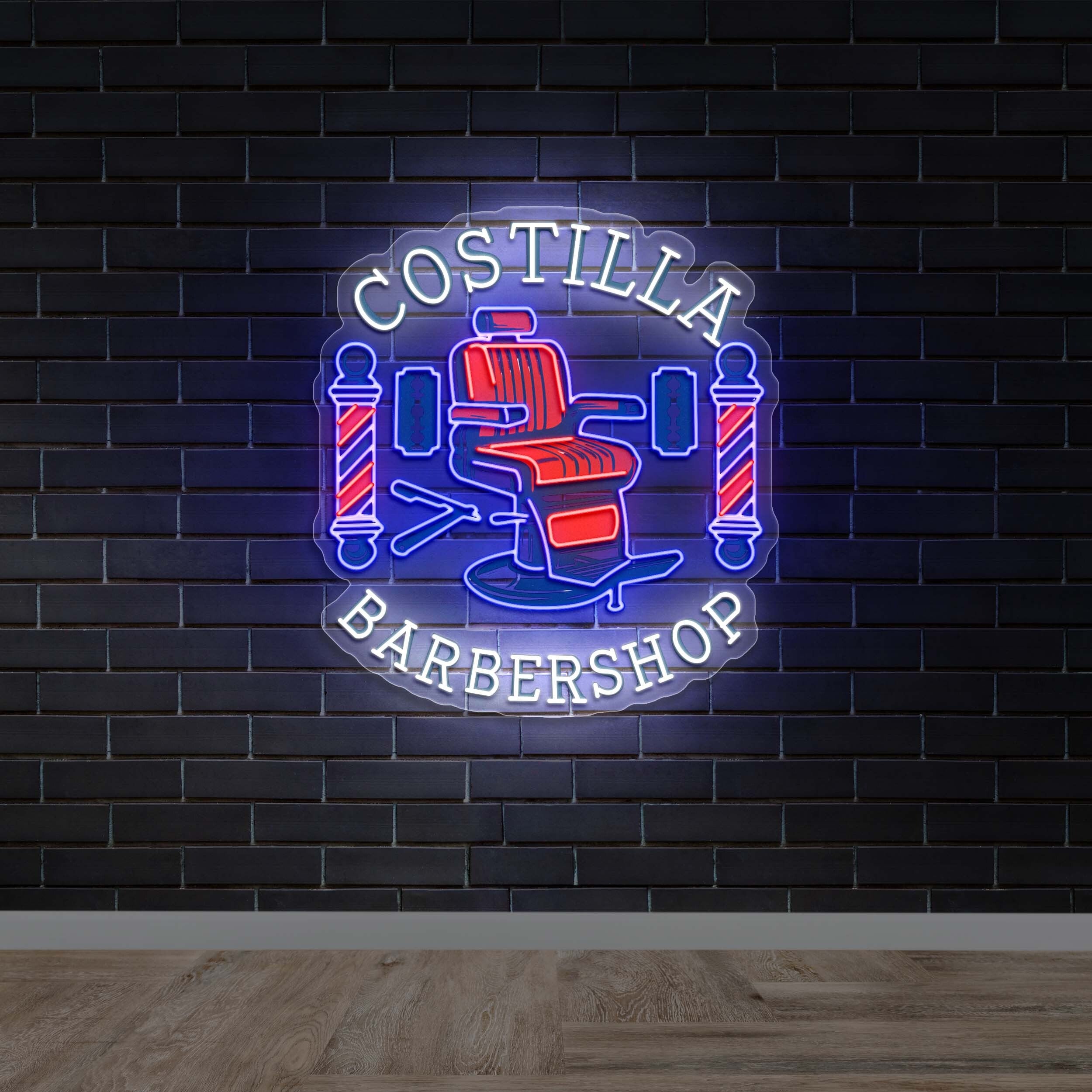 COSTILLA BARBERSHOP - Premium Neon Artwork