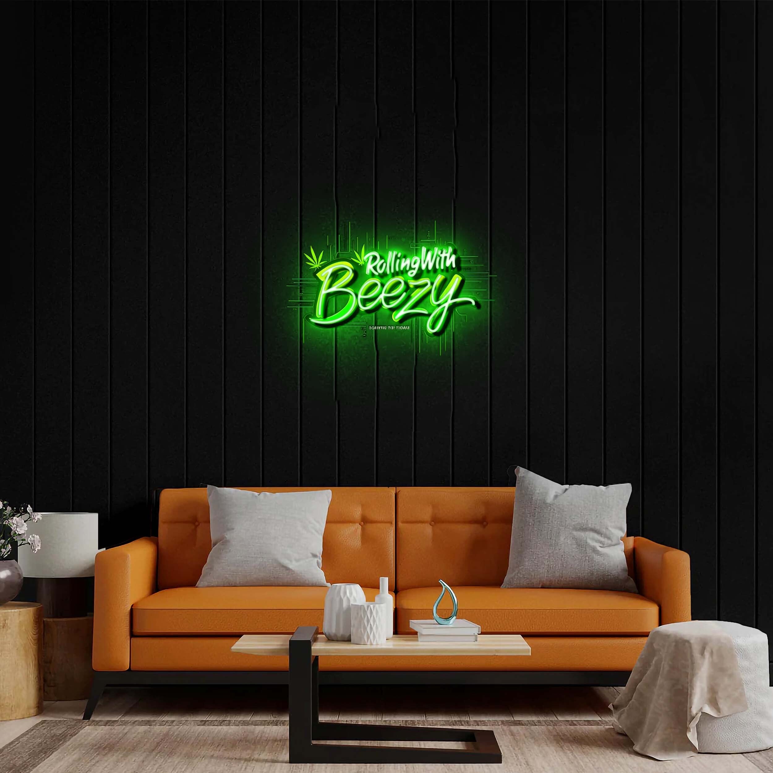 Rolling with Beezy - Premium Neon Artwork