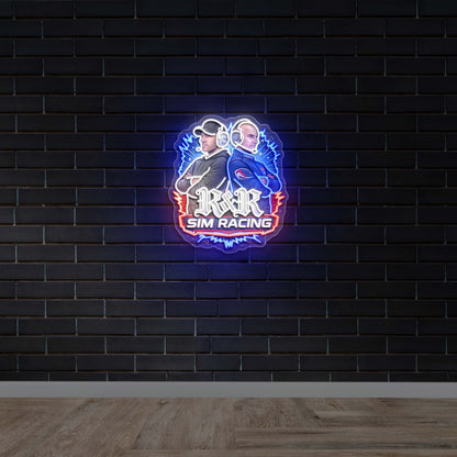 R & R Sim Racing - Premium Neon Artwork