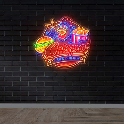 CRISPO - Premium Neon Artwork