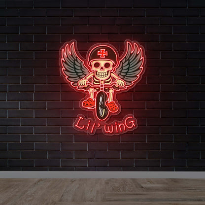 Lil' Wing - Premium Neon Artwork