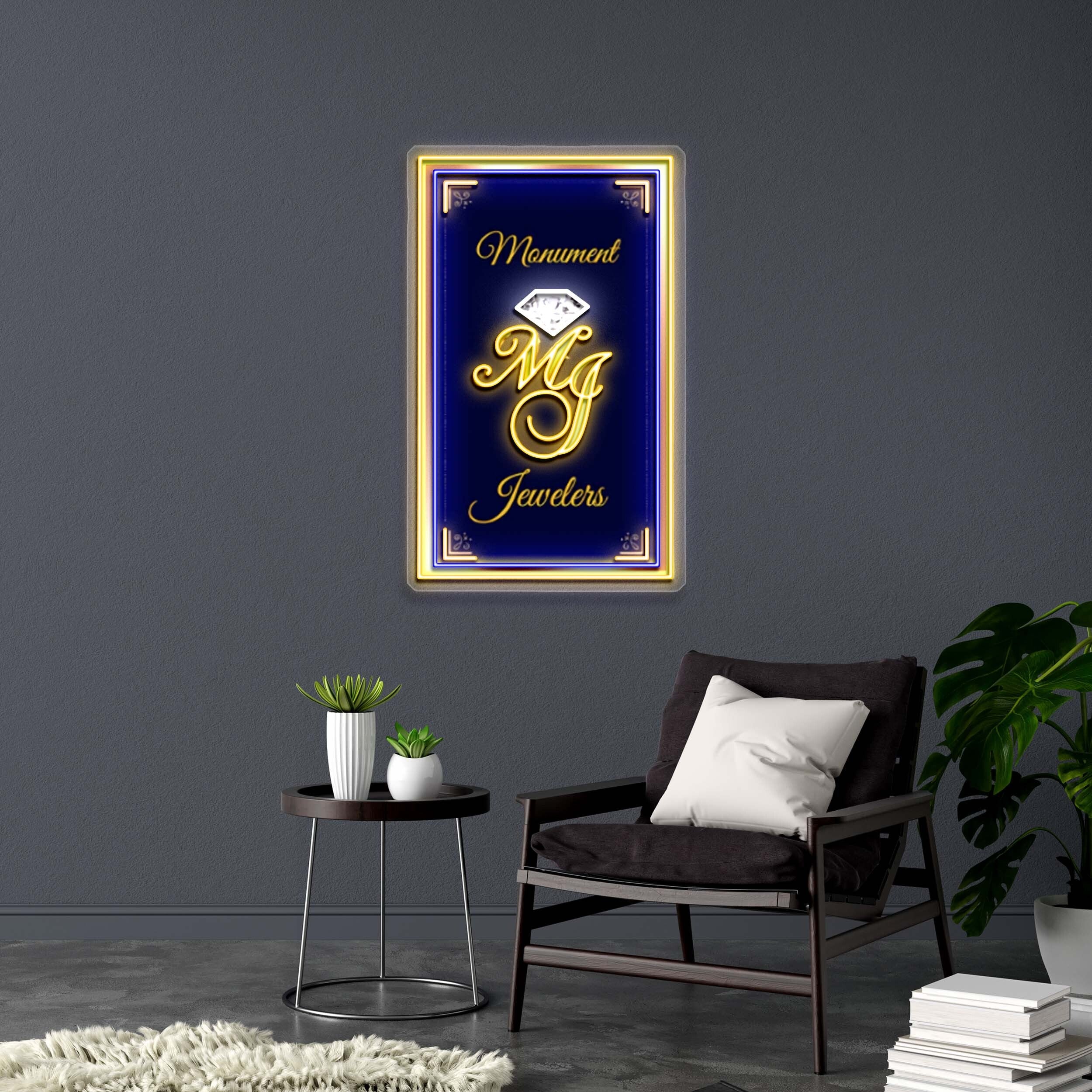 Monument MJ Jewelers | 2nd Version- Premium Neon Artwork