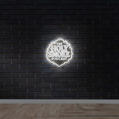 THE HOLY SMOKE PODCAST - Premium Neon Artwork