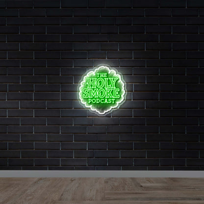 THE HOLY SMOKE PODCAST - Premium Neon Artwork