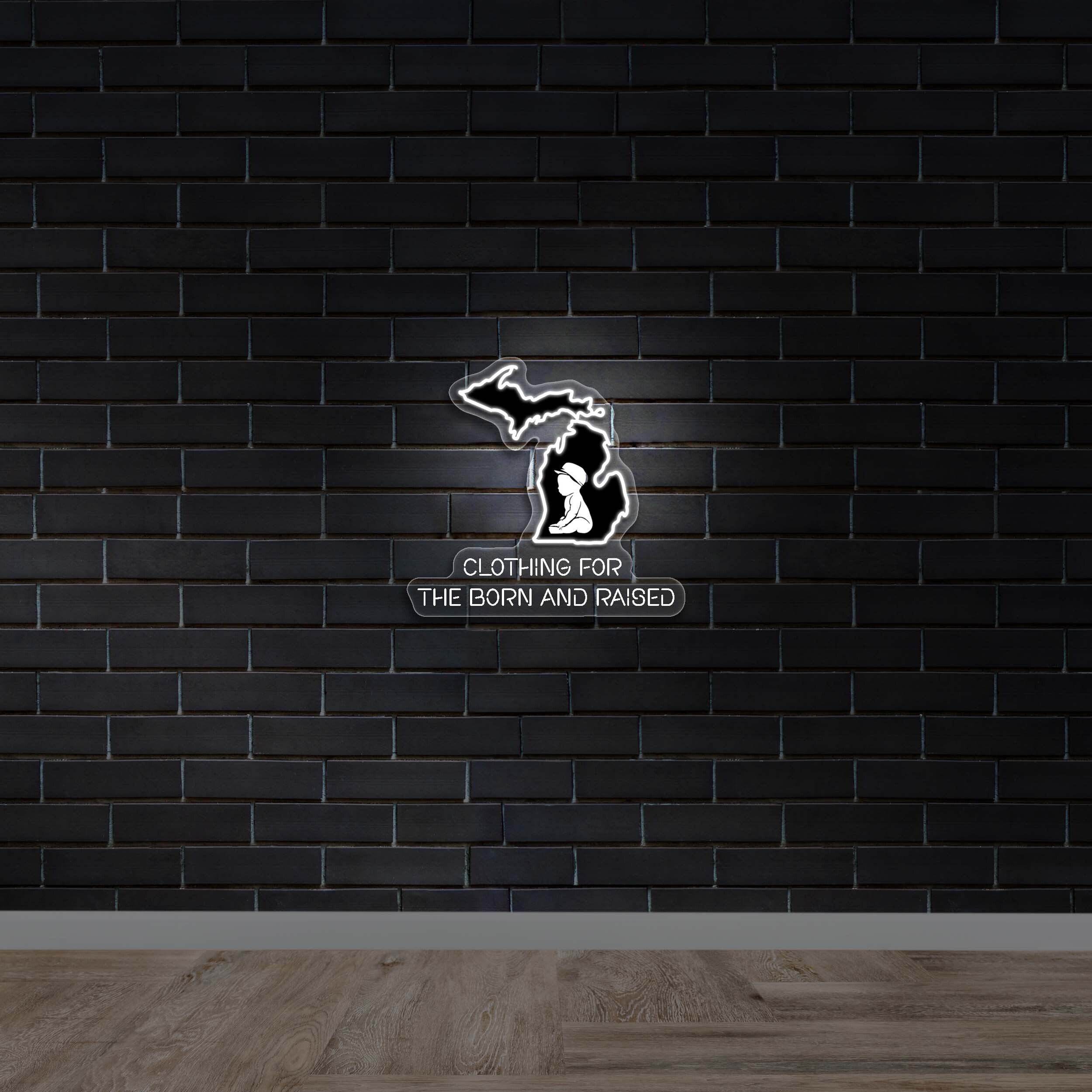 CLOTHING FOR THE BORN AND RAISED - Premium Neon Artwork