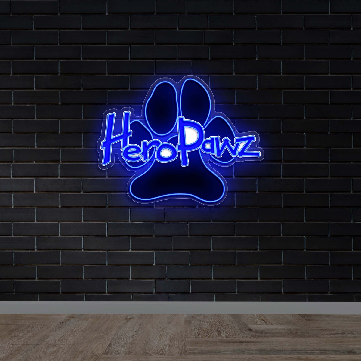 HeroPawz - Premium Neon Artwork