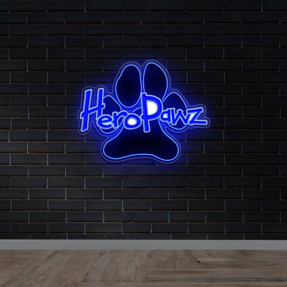 HeroPawz - Premium Neon Artwork