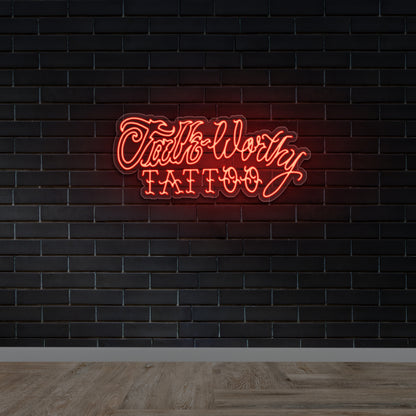 Talkworthy Tattoo - Premium Neon Artwork