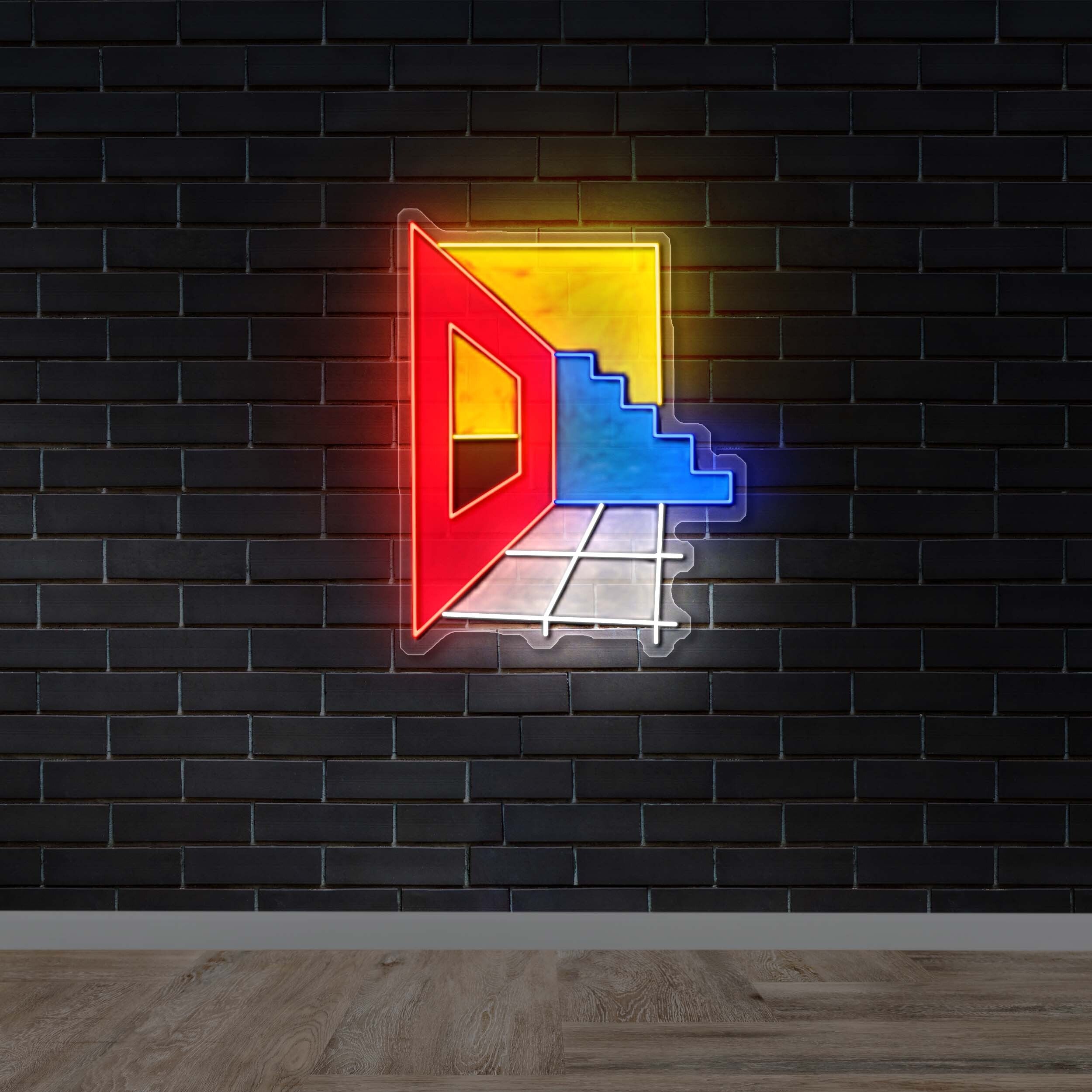 Vivid Steps - Premium Neon Artwork