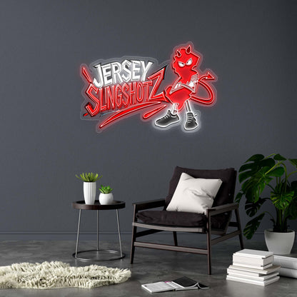 JERSEY SLINGSHOTZ - Premium Neon Artwork