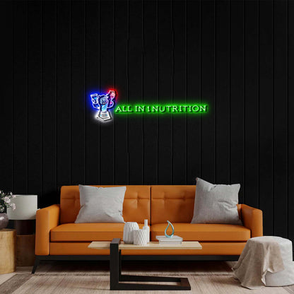All In 1 nutrition version 3 - Premium Neon Artwork