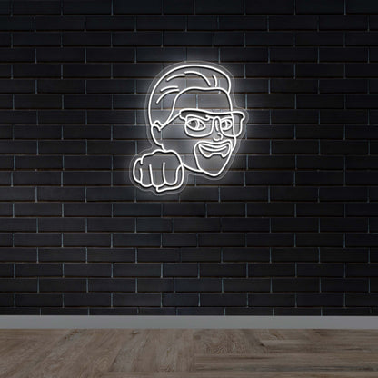 Bar Character Logo - Premium Neon Artwork