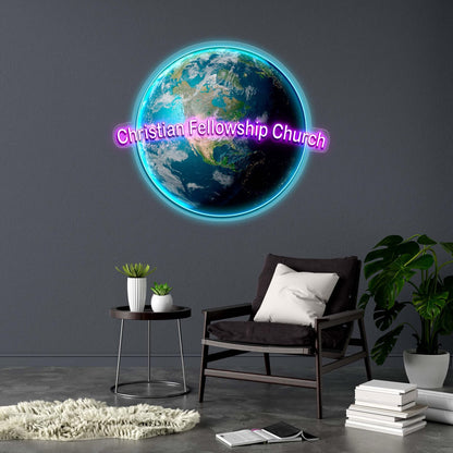 Christian Fellowship Church - Premium Neon Artwork