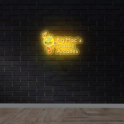 Big Mac's Classic Arcades - Premium Neon Artwork