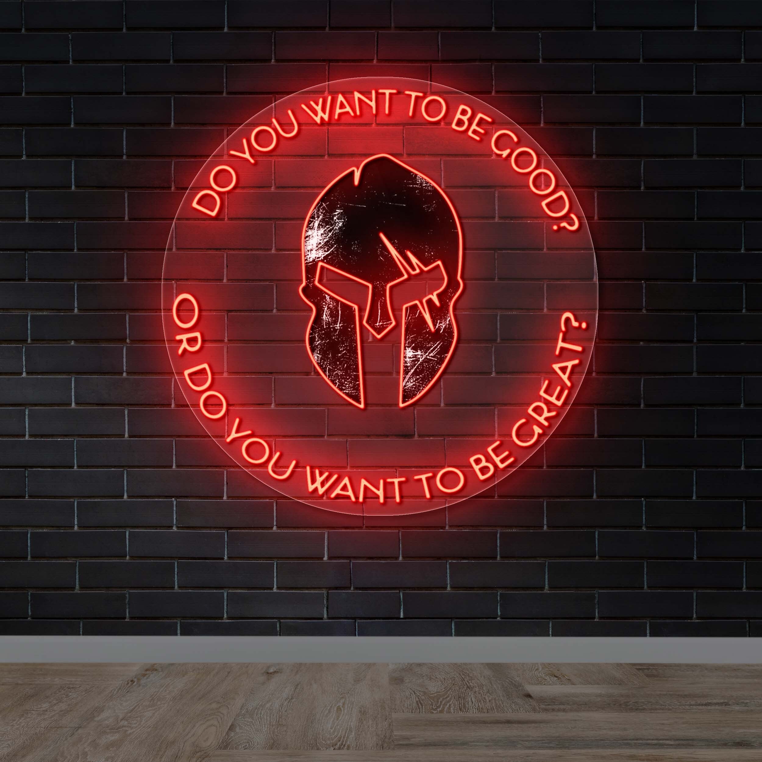 DO YOU WANT TO BE GOOD | Circular -  Premium Neon Artwork