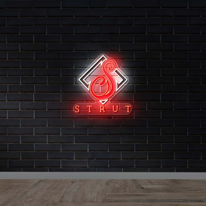 Strut Full Logo - Premium Neon Artwork