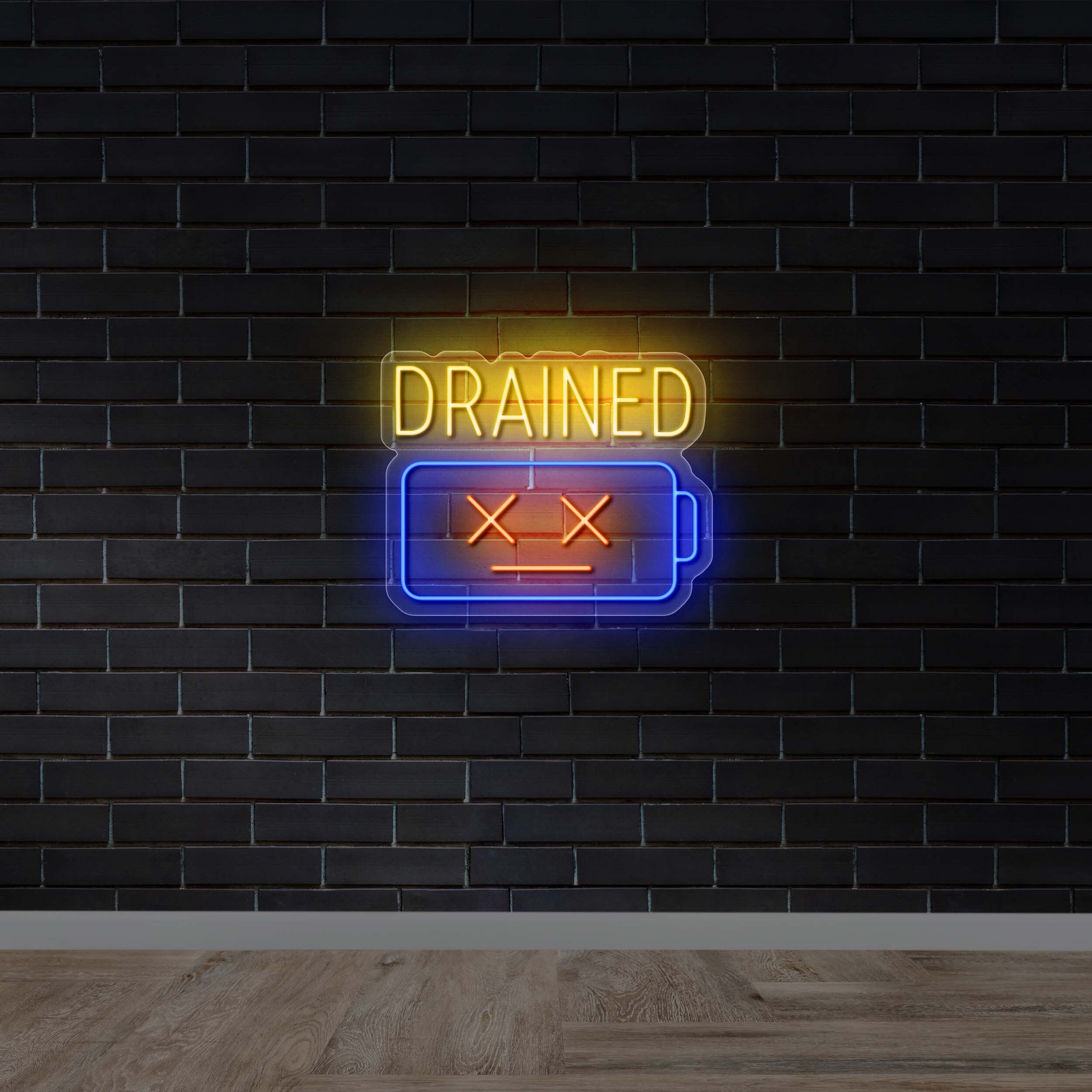 DRAINED - Premium Neon Artwork