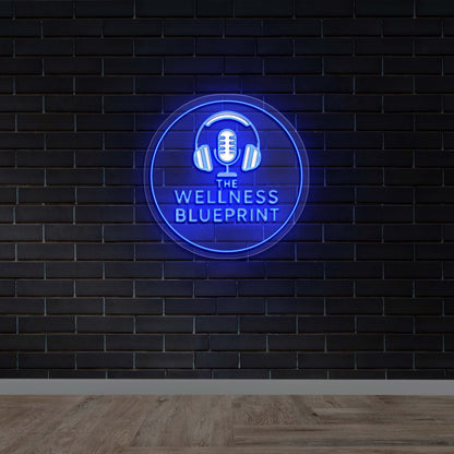 The Wellness Blueprint - Premium Neon Artwork