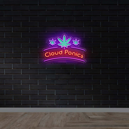 Cloud Ponics - Premium Neon Artwork