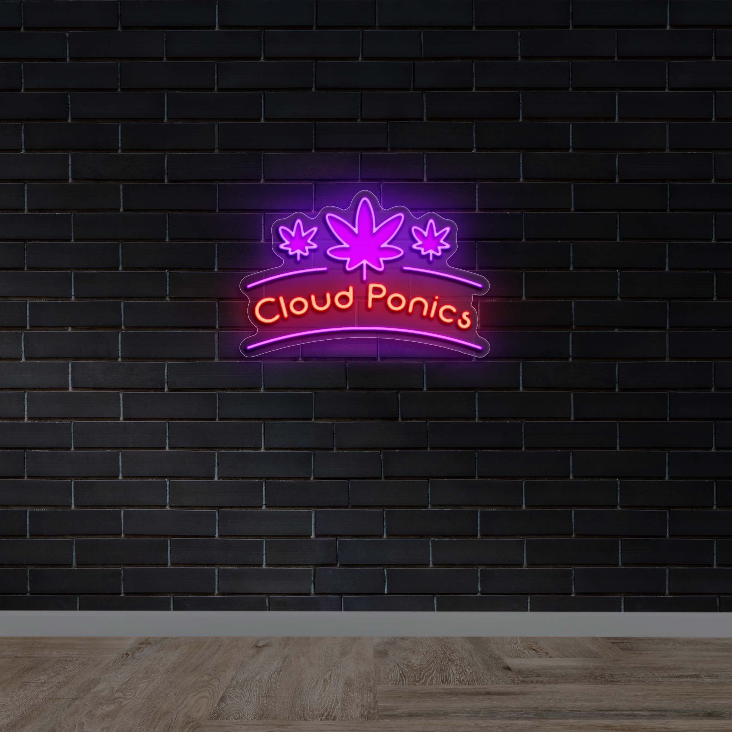 Cloud Ponics - Premium Neon Artwork