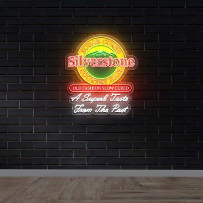 SILVERSTONE - Premium Neon Artwork