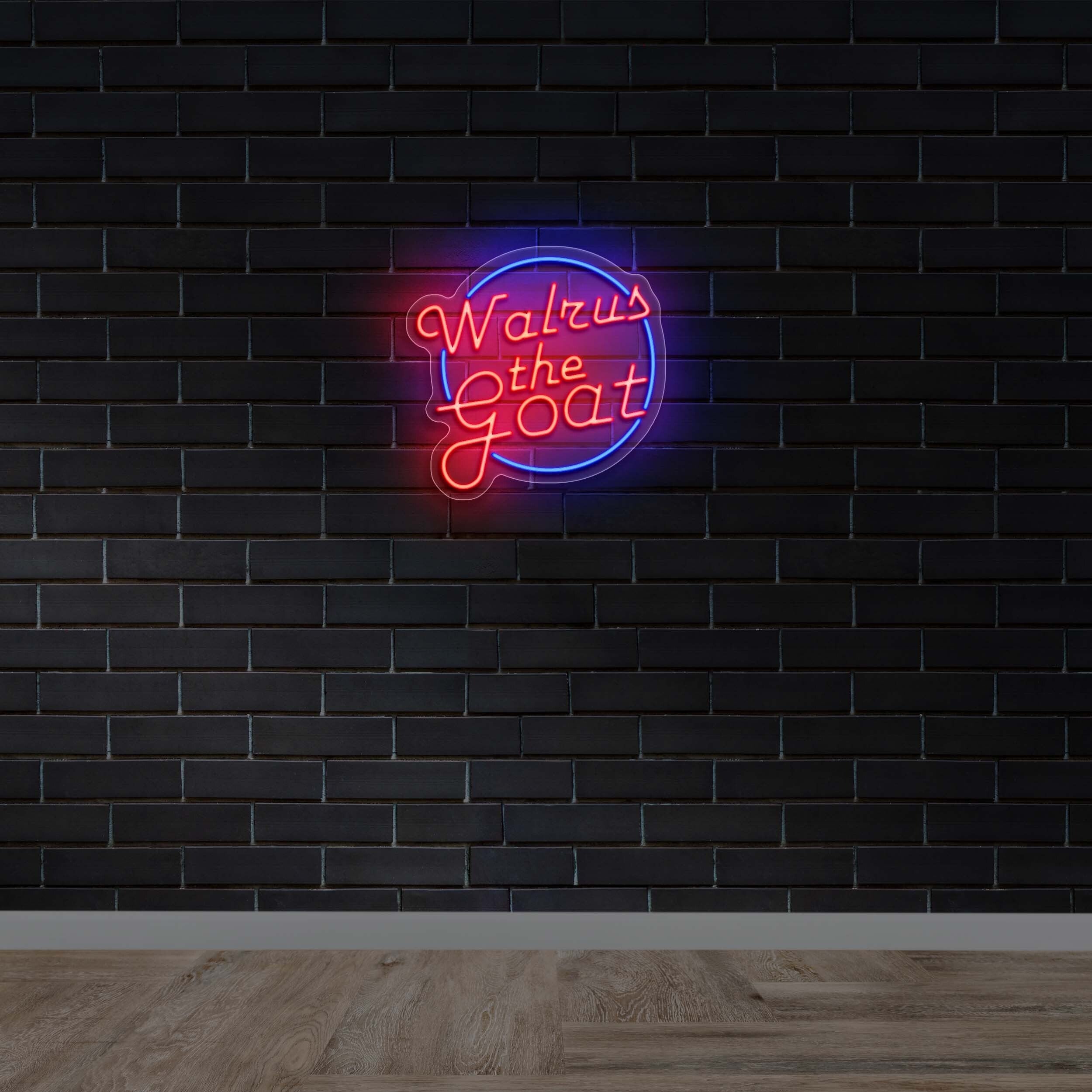 Walrus the Goat - Premium Neon Artwork