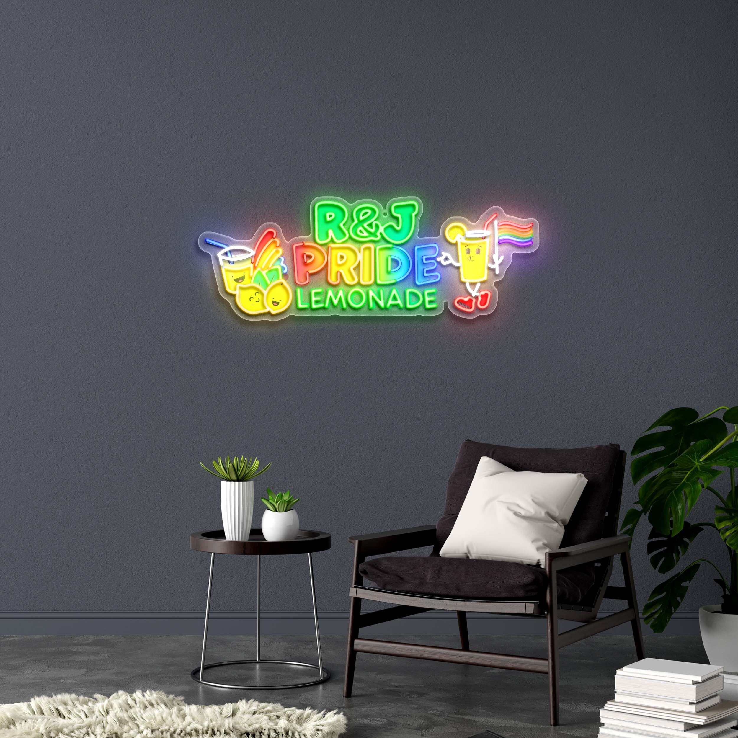 R&J PRIDE LEMONADE - Premium Neon Artwork