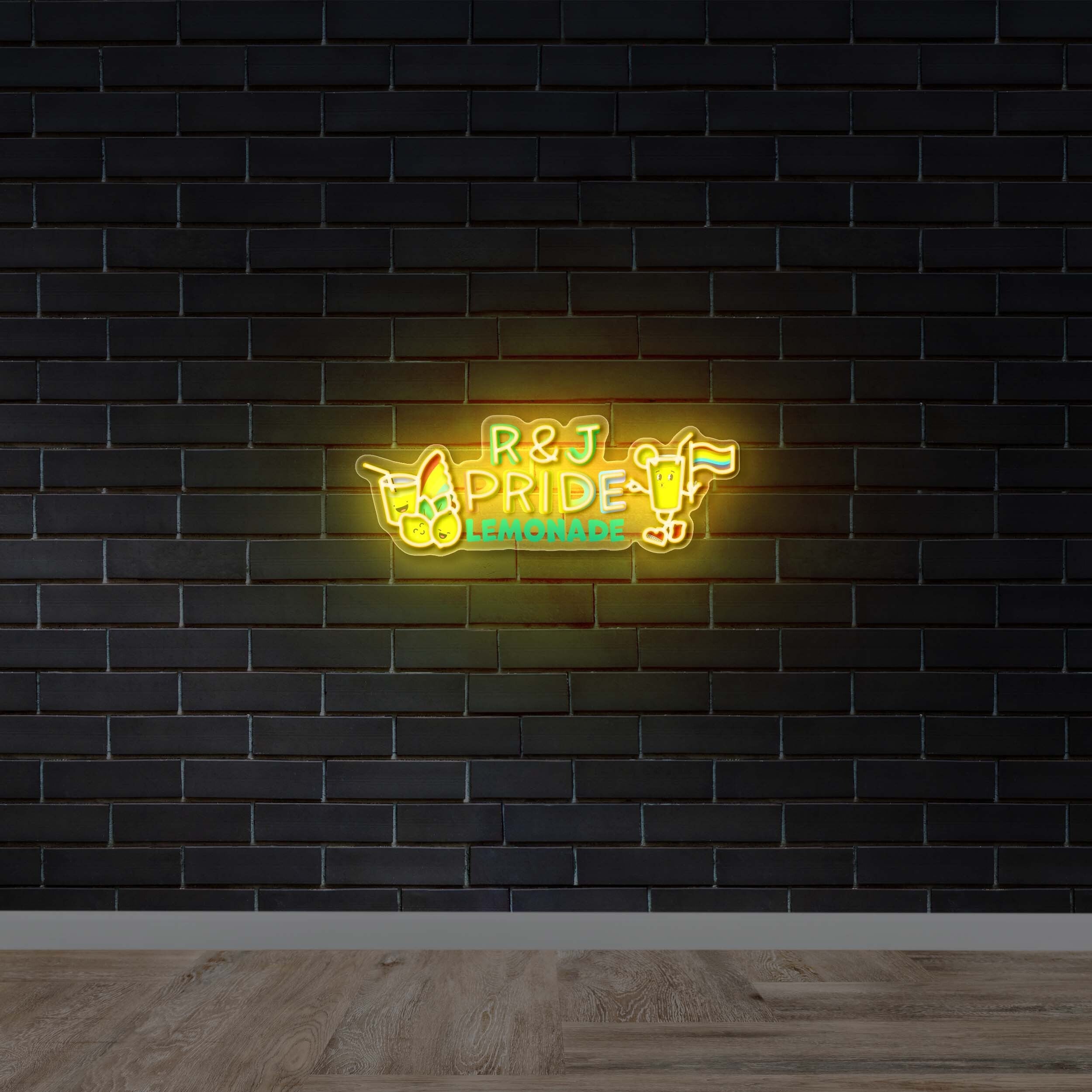R & J Pride Lemonade - Premium Neon Artwork