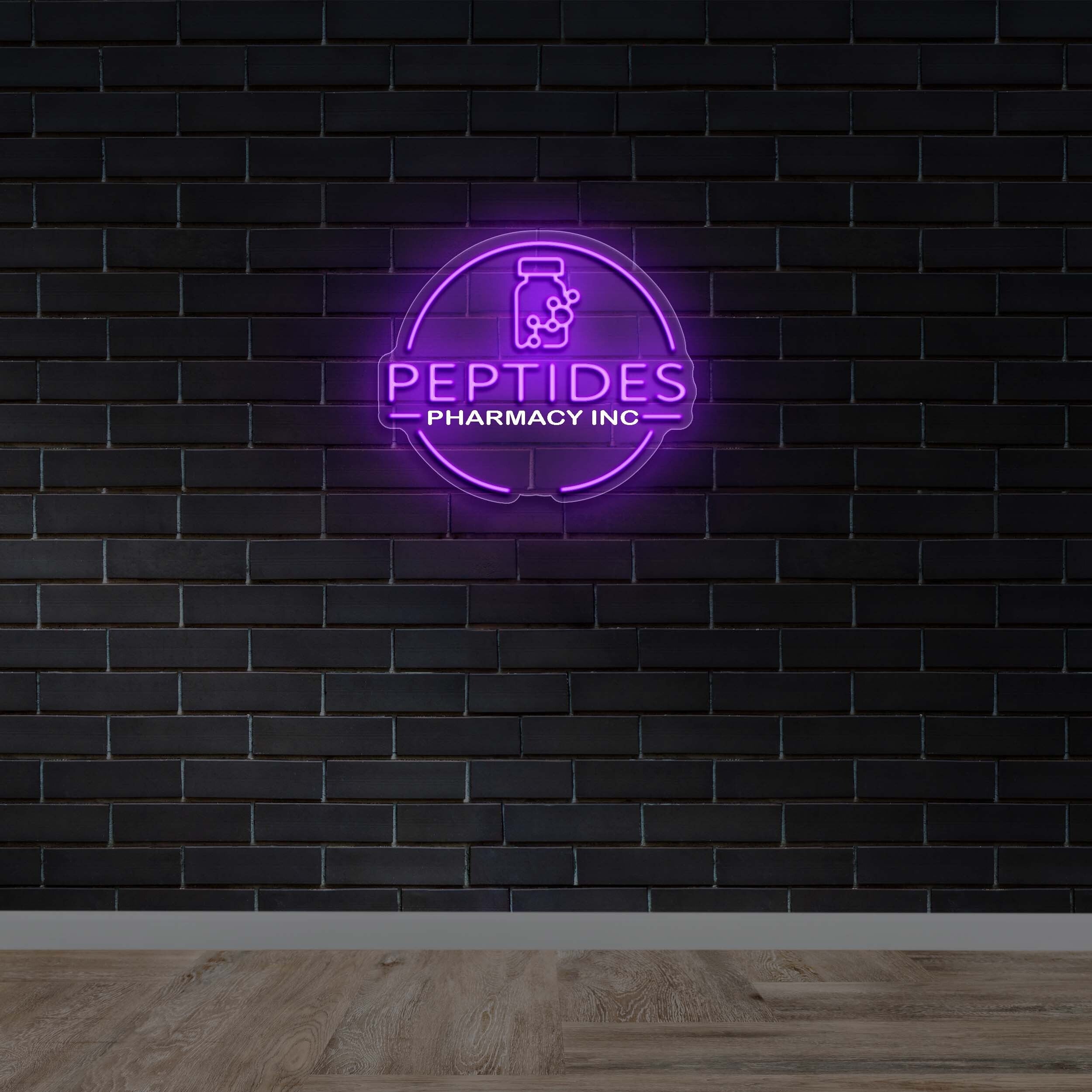 PEPTIDES - Premium Neon Artwork