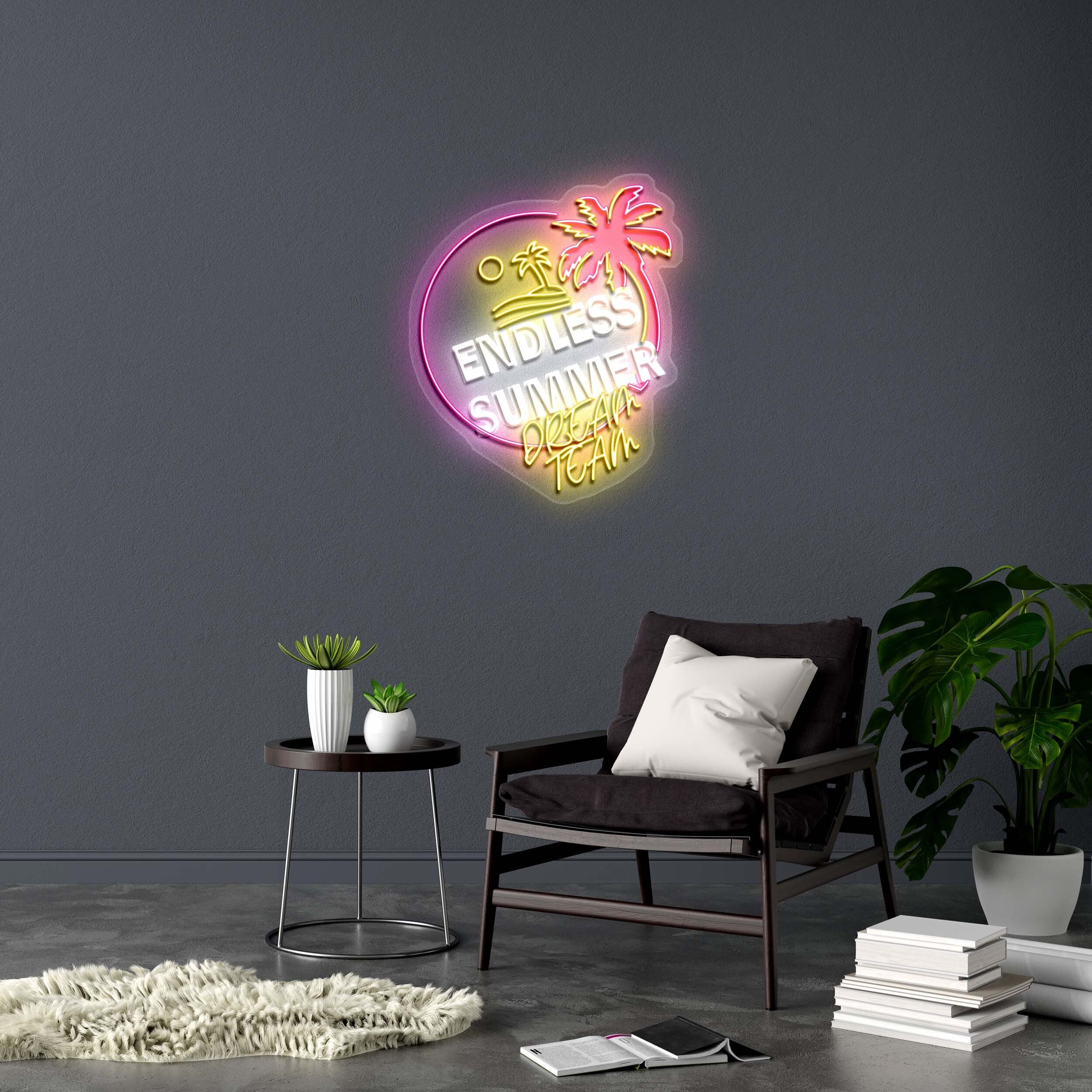 ENDLESS SUMMER DREAM TEAM - Premium Neon Artwork