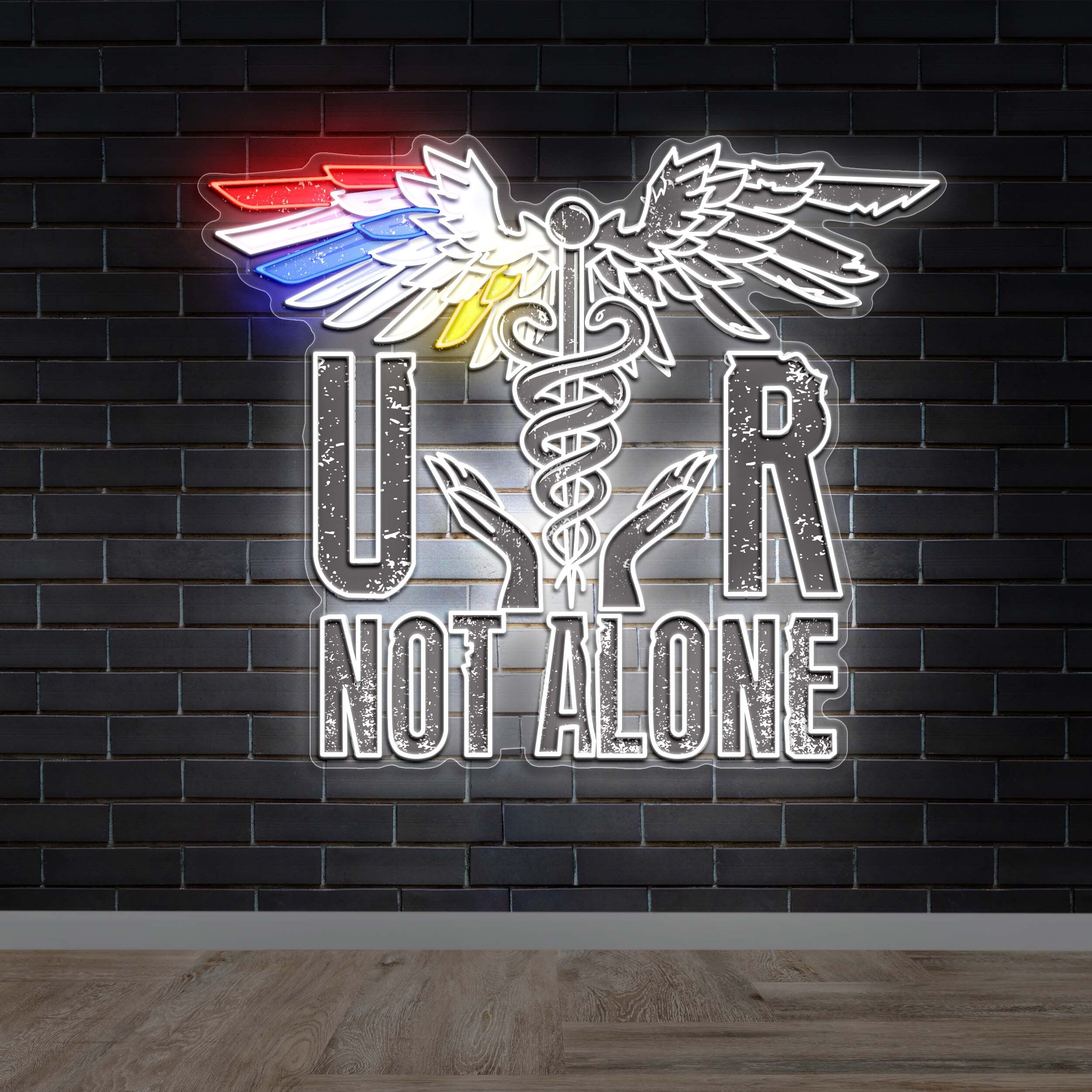 UR Not Alone - Premium Neon Artwork